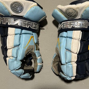 Used  Maverik Large M4 Lacrosse Gloves