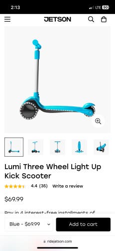 Lumi Scooter Blue
