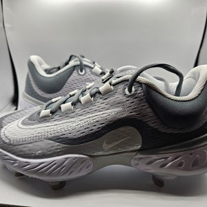 Nike Alpha Huarache Elite 4 Low 'Wolf Grey White' Baseball Cleats Mens Size 8