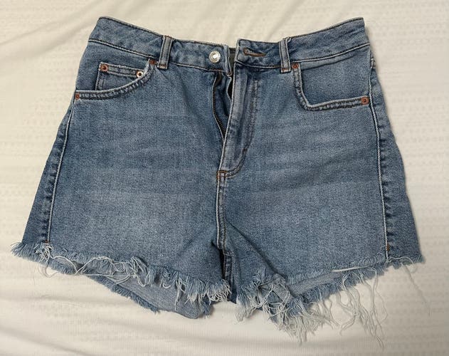 Topshop women’s denim jean shorts size 6