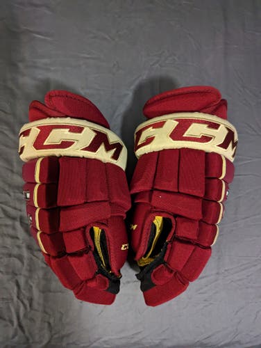 New CCM Tacks 4 Roll Pro Gloves 14" Pro Stock