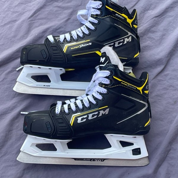 Intermediate Used CCM Super Tacks 9380 Hockey Goalie Skates Regular Width Size 6.5