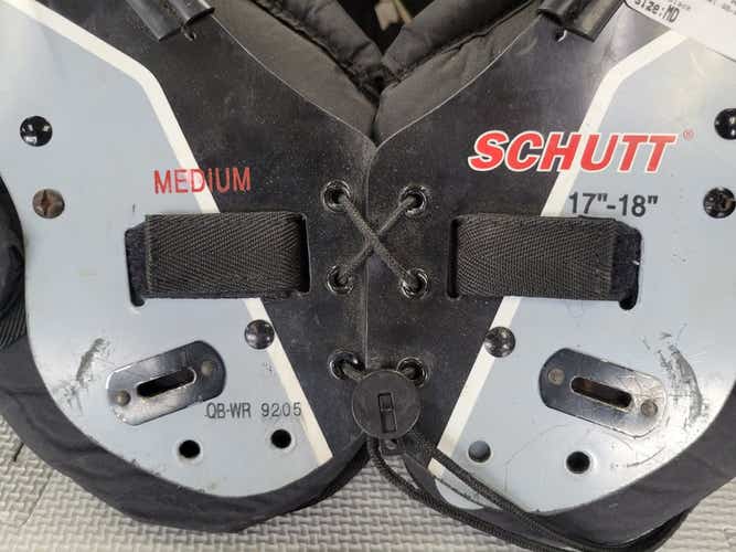 Used Schutt Qb-wr Adult Tornado Md Football Shoulder Pads