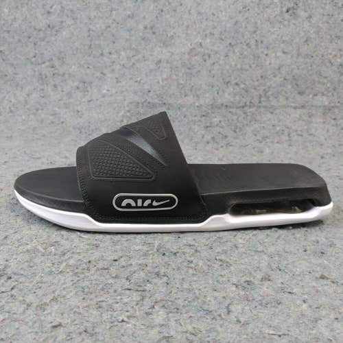 Nike Air Max Cirro Slides Mens 11 Sandals Black White Silver Shoes DC1460-004