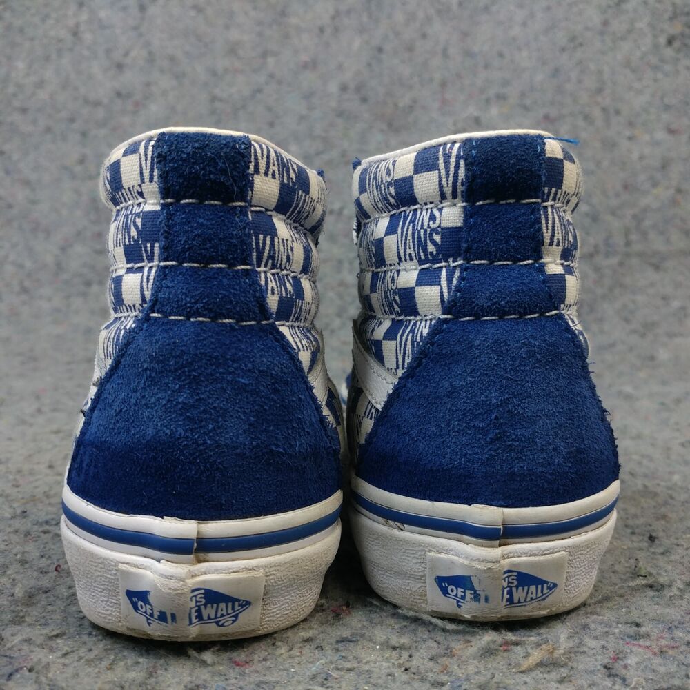 Supreme Vans Sk8-Hi Blue Checker Logo - 靴