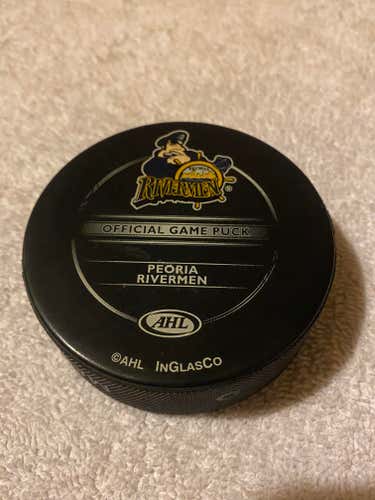Peoria Rivermen American Hockey League (AHL) Official Hockey Game Puck
