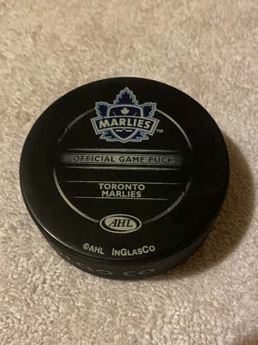 Toronto Marlies American Hockey League (AHL) Official Hockey Game Puck