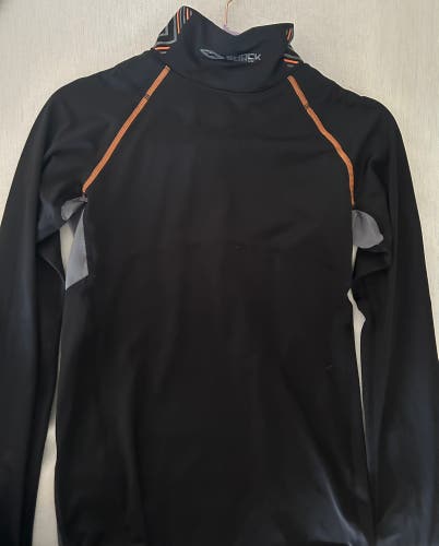 ULTRA COMPRESSION HOCKEY LONG SLEEVE SHIRT WITH INTEGRATED NECK GUARD