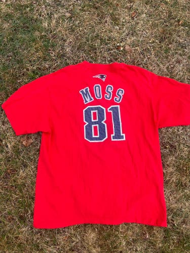 New England Patriots Randy Moss Jersey T Shirt XL