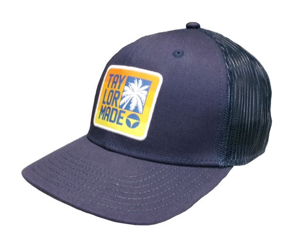 NEW TaylorMade Sunset Trucker Navy Snapback Golf Hat/Cap