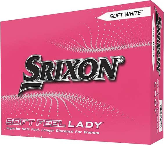 Srixon Soft Feel Lady Golf Balls (Soft White, 12pk) 2023 NEW