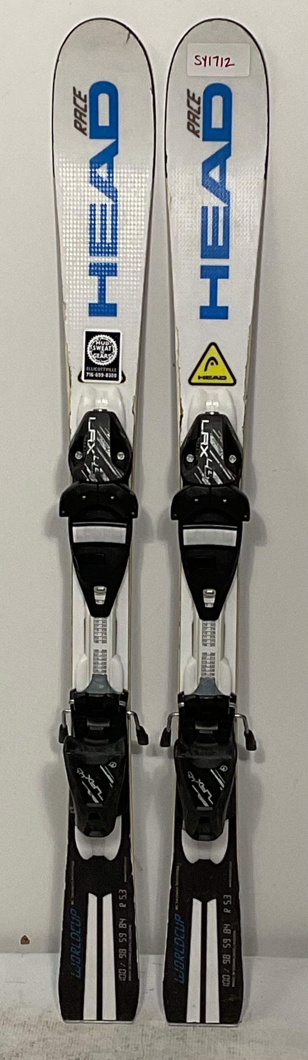 Used Kid's HEAD i.SL RD Team 138cm Race Skis With Head SX9 