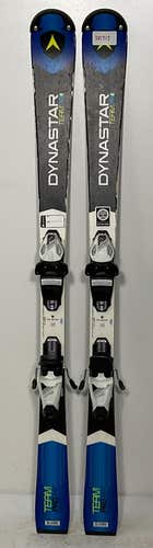 Used Kid's Dynastar 132cm Team Pro Race Skis With Tyrolia SLR 7.5 Bindings (SY1717)