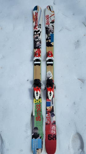 Scott 158 cm Park Punisher Jib Twin Tip Skis With Bindings; Used