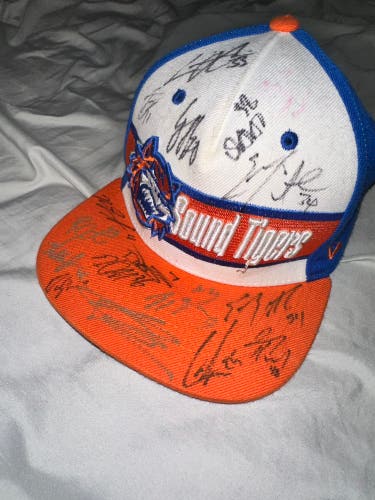 Bridgeport Sound Tigers Signed hat