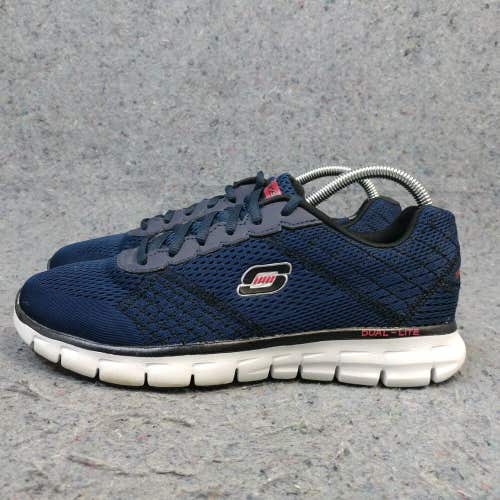Skechers Flex Advantage Mens 8 Running Shoes Mesh Sneakers Blue Low Top 59950H