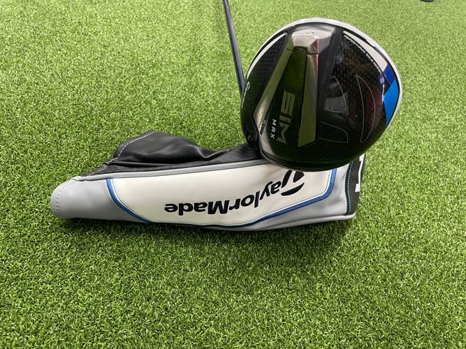Used Men's TaylorMade SIM Max Right Handed Driver Stiff Flex 10.5 Loft Ventus 6S  Lamkin