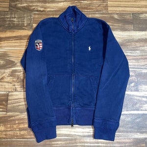 Vintage Polo Ralph Lauren Ski Patch Full Zip Sweatshirt Size Medium