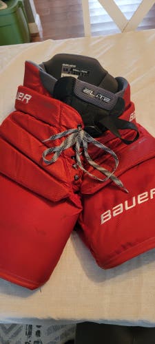 Used Senior Small Bauer Elite Hockey Goalie Pants