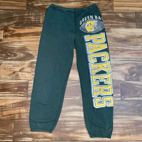 Vintage Green Bay Packers NFL Football Sweatpants Joggers Pants 90s Size 26x26”