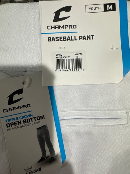 White New Medium Champro Game Pants