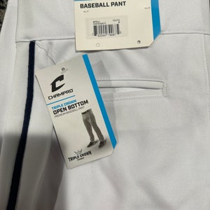 White New Medium Champro Game Pants