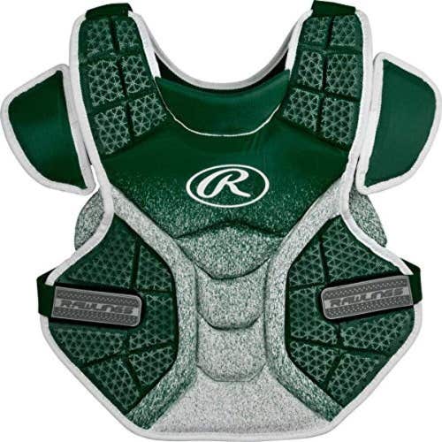 NWT Rawlings VELO Fast Pitch 13" Catcher's Chest Protector Green