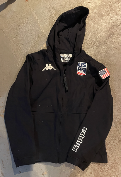 US SKI TEAM Black New Adult Unisex Large Kappa Team Sweatshirt & Khombu Boot bundle