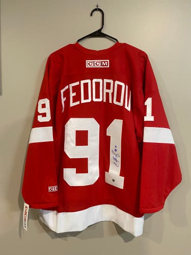 Signed Sergei Fedorov jersey