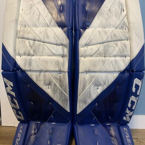 Used  CCM Pro Stock Eflex 5 Goalie Leg Pads