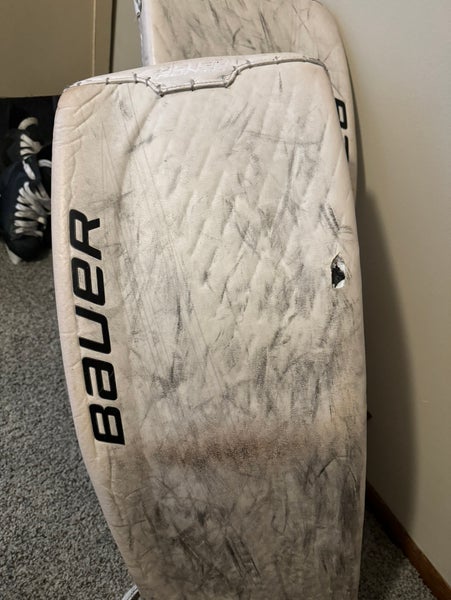 Used Large(35+1) Bauer Ultrasonic Goalie Leg Pads