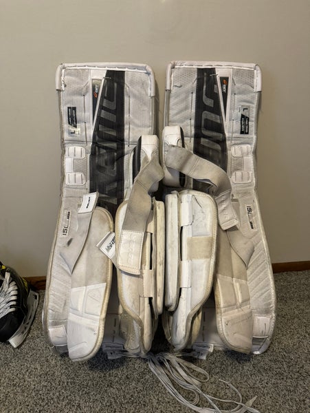 Used Large(35+1) Bauer Ultrasonic Goalie Leg Pads