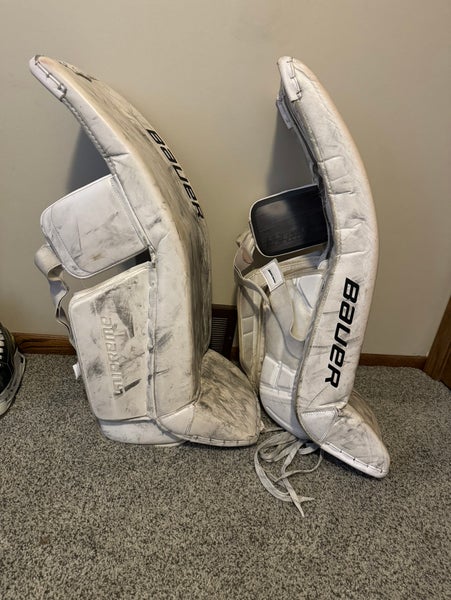 Used Large(35+1) Bauer Ultrasonic Goalie Leg Pads