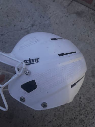 White Schutt Batting Helmet