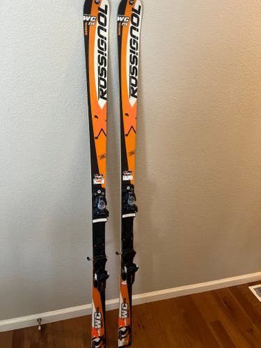 Used Rossignol 180 cm Racing Radical World Cup GS Skis With Bindings Max Din 15 Radius > 23