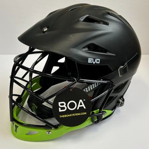 New Warrior Evo field lacrosse helmet size L / XL black cage mask lax BOA player