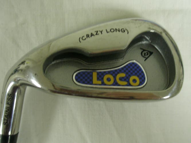 Dunlop Loco 7 Iron (Steel PowerPoint Plus Mid-Firm) LEFT 7i Golf Club