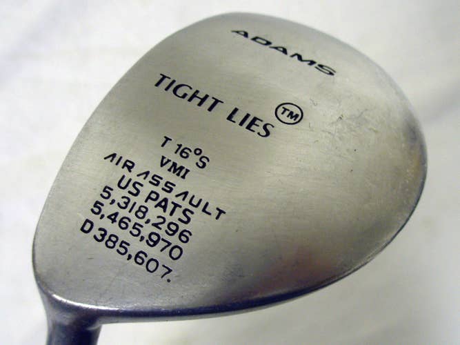 Adams Tight Lies 3 Wood 16* (Graphite, REGULAR, LEFT) VMI Air Assault 3w Golf