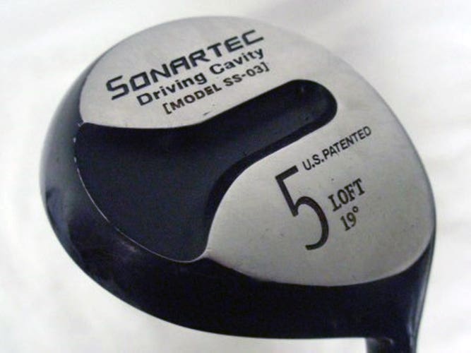 Sonartec Model SS-03 Driving Cavity 5 wood 19* (Graphite, STIFF) 5w Golf Club