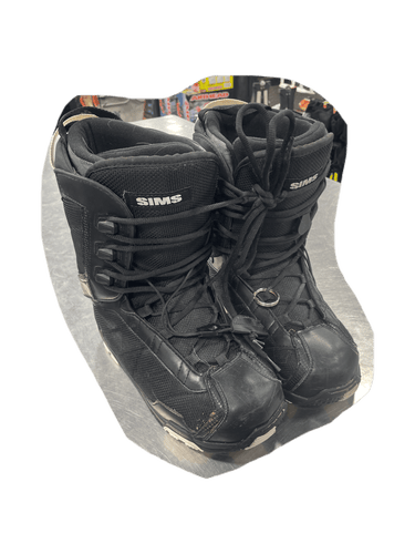 Used Sims Omen Snowboard Boots Senior 8 Men's Snowboard Boots