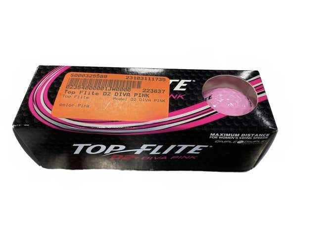 Used Top Flite D2 Diva Pink Golf Balls