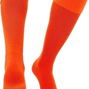 Twin City Knitting TCK Youth Unisex OSC Size XSmall Orange Soccer Tube Socks NWT
