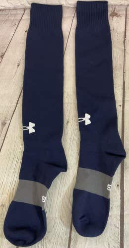 Under Armour Performance Baseball Soccer Navy Socks L Large