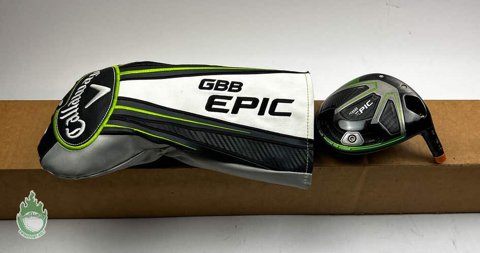 Used Right Handed Callaway GBB EPIC Driver 9* HEAD ONLY Golf Club w/ Headcover