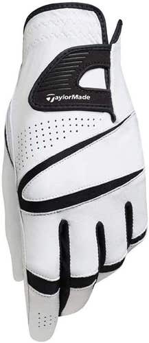 NEW RH TaylorMade TM15 Stratus Sport White Leather Golf Glove Mens Medium (M)