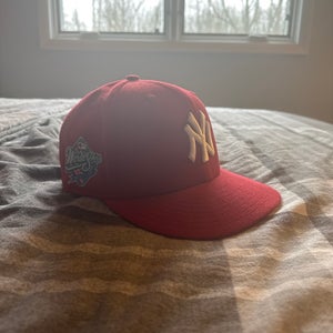 NY Yankee Fitted Curved Brim World Series