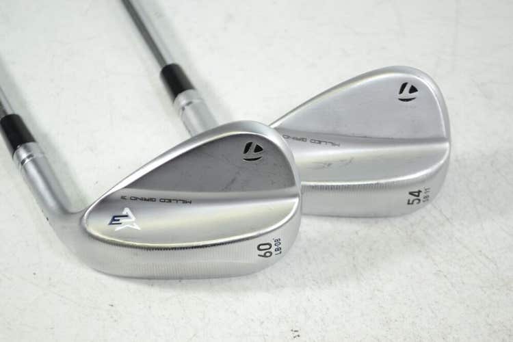TaylorMade Milled Grind 3 Chrome 54*,60* Wedge Set Right Stiff DG Steel # 164654
