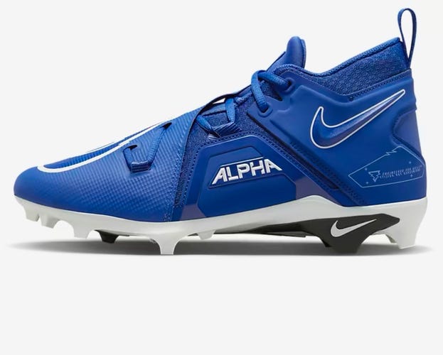 Nike Alpha Menace Pro 3 Game Royal Football Cleat's Men's Size 10.5  *BRAND NEW*