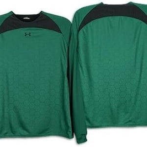 Under Armour Mens Shutout 1000643 Size S Green Black Goalkeeper Shirt NWT