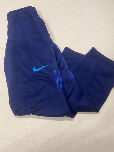 Nike Dri Fit Youth Large Navy Sweatpants